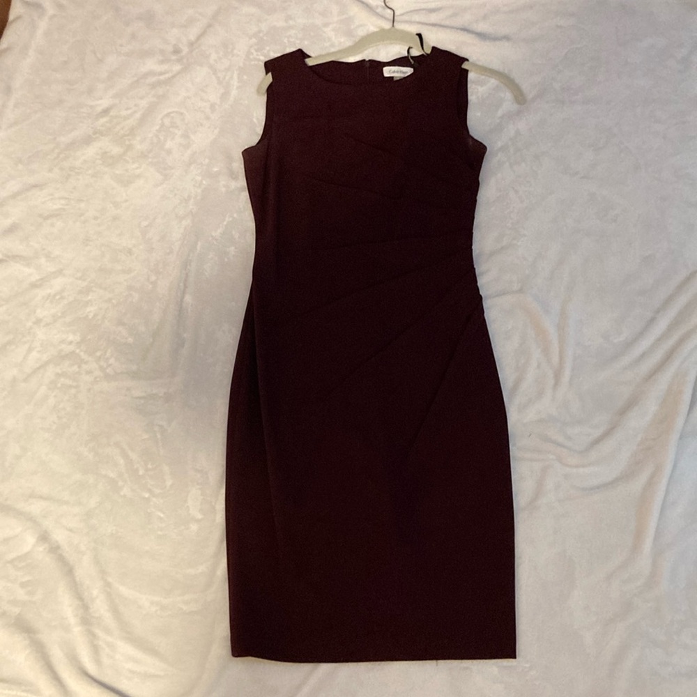 Plum cocktail dress